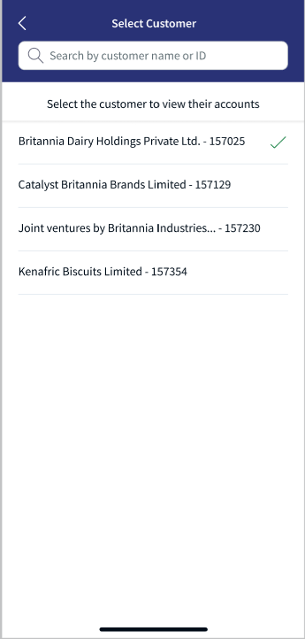 Search customer name