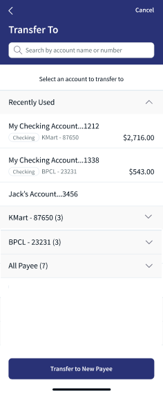 To  Account Balance