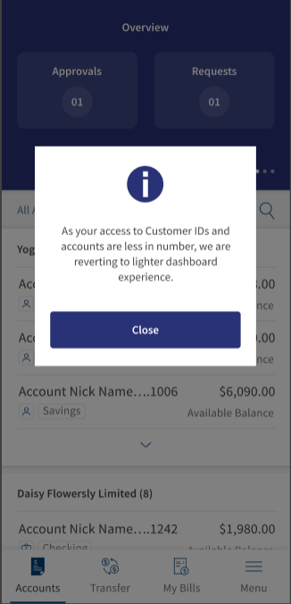 lighter Dashboard Notification