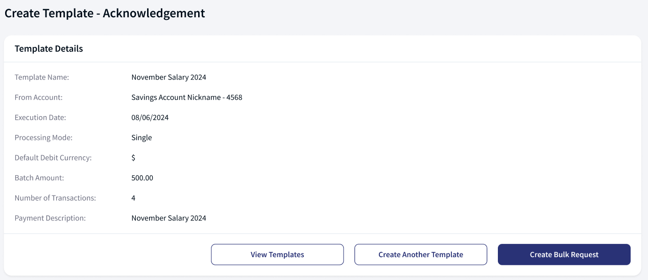 Add new payee flow