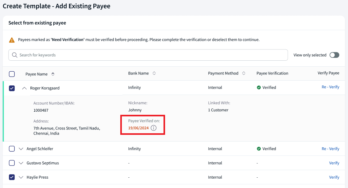 Bulk Payments - Expiry Period