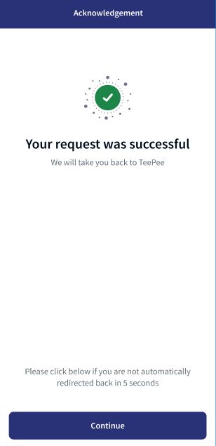 Success Acknowledgement