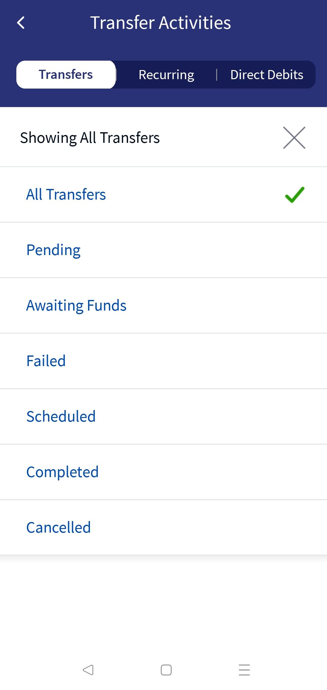 Transfer Activities - Multi Customer Transfer Activities - Multi Customer