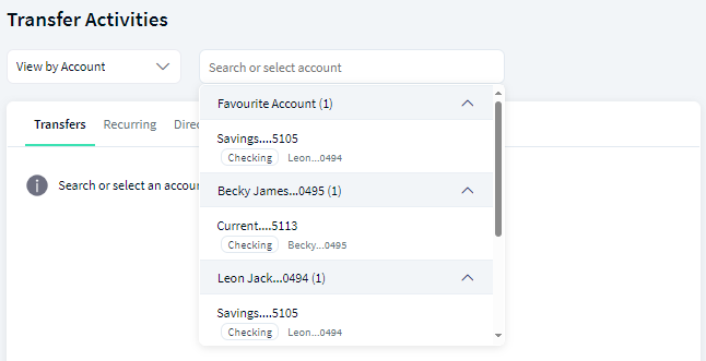 Transfer Activities - Multi Customer