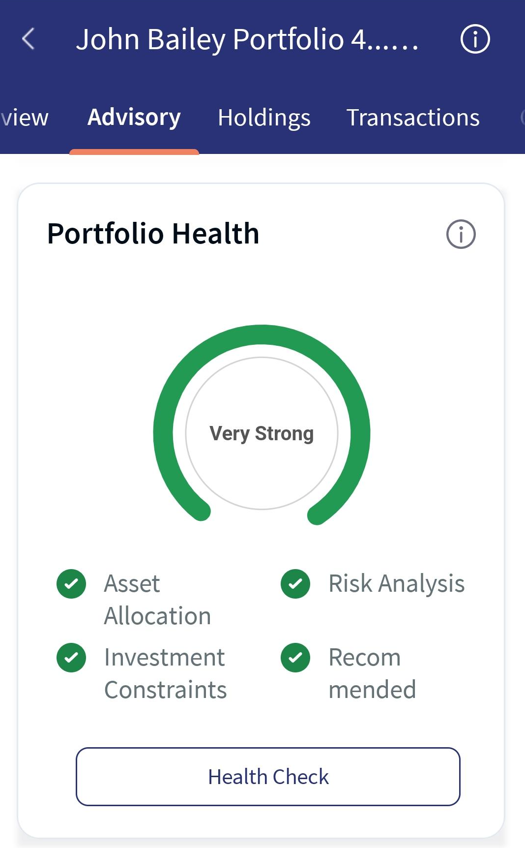 Portfolio Health