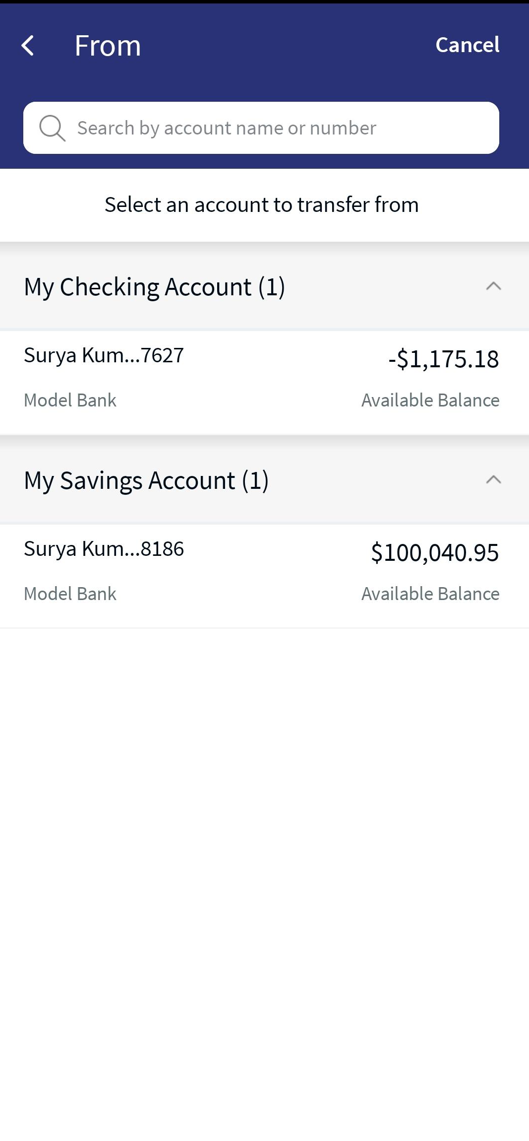 Transfer Cash