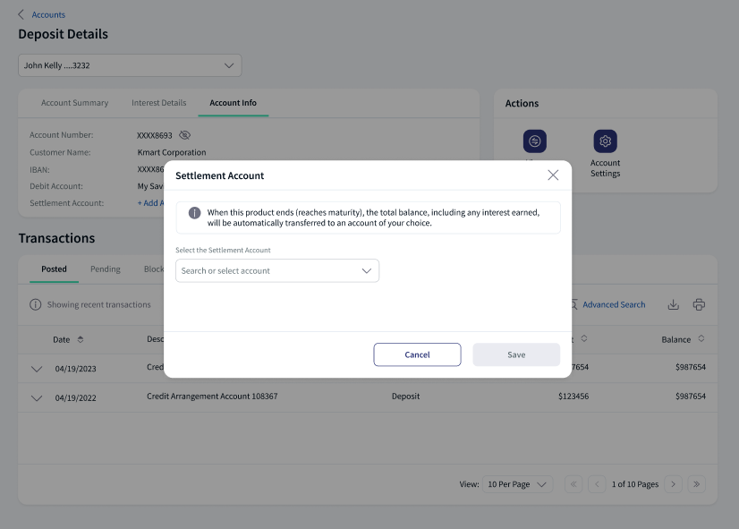 Settlement Account