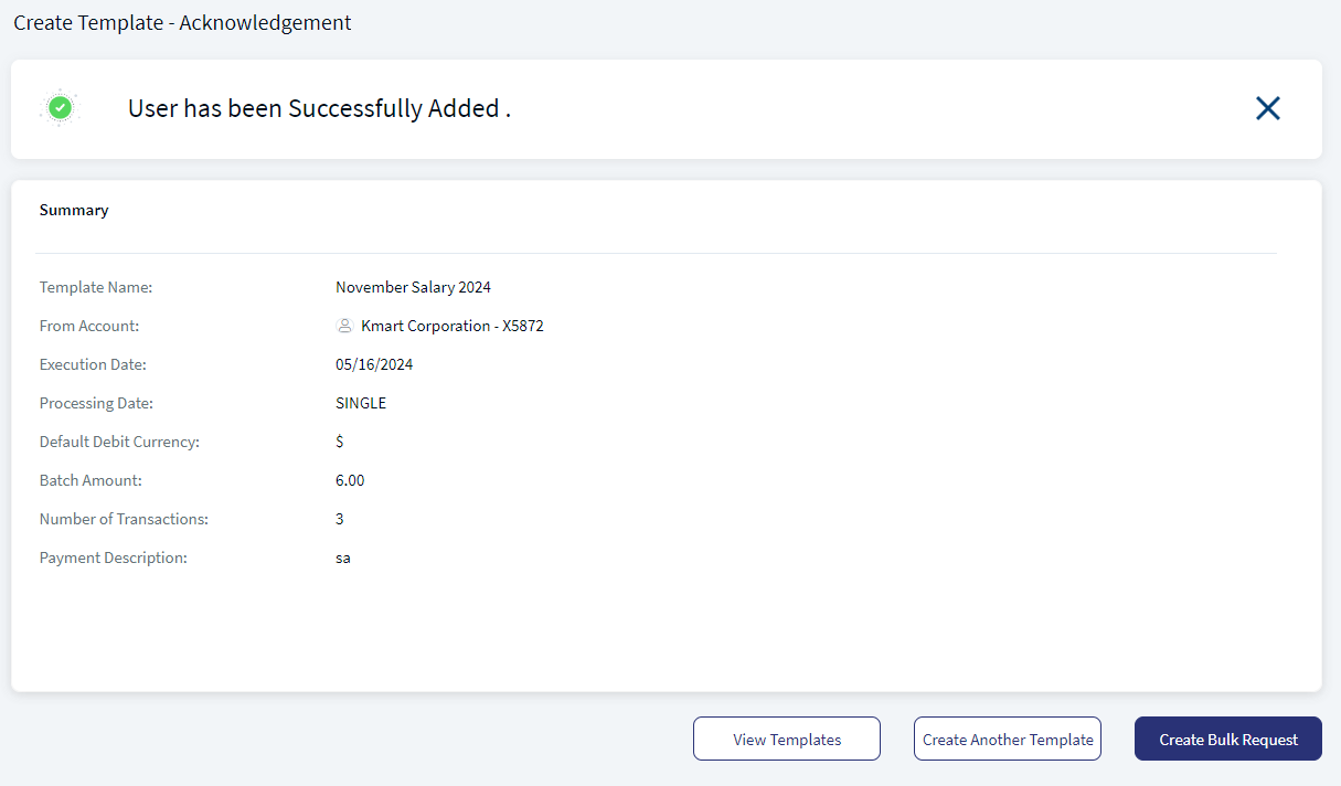 Create Template - Acknowledgement Create Template - Acknowledgement