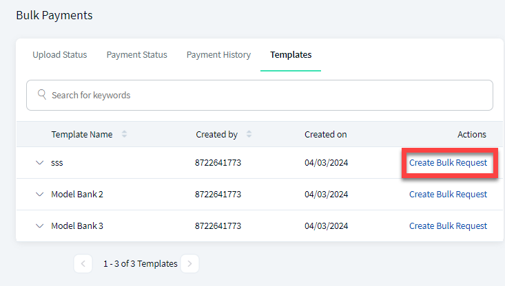 Bulk Payments - Create Bulk Payment Bulk Payments - Create Bulk Payment