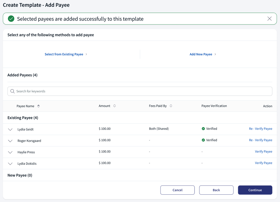 Bulk Payments - Add Payment Information Bulk Payments - Add Payment Information
