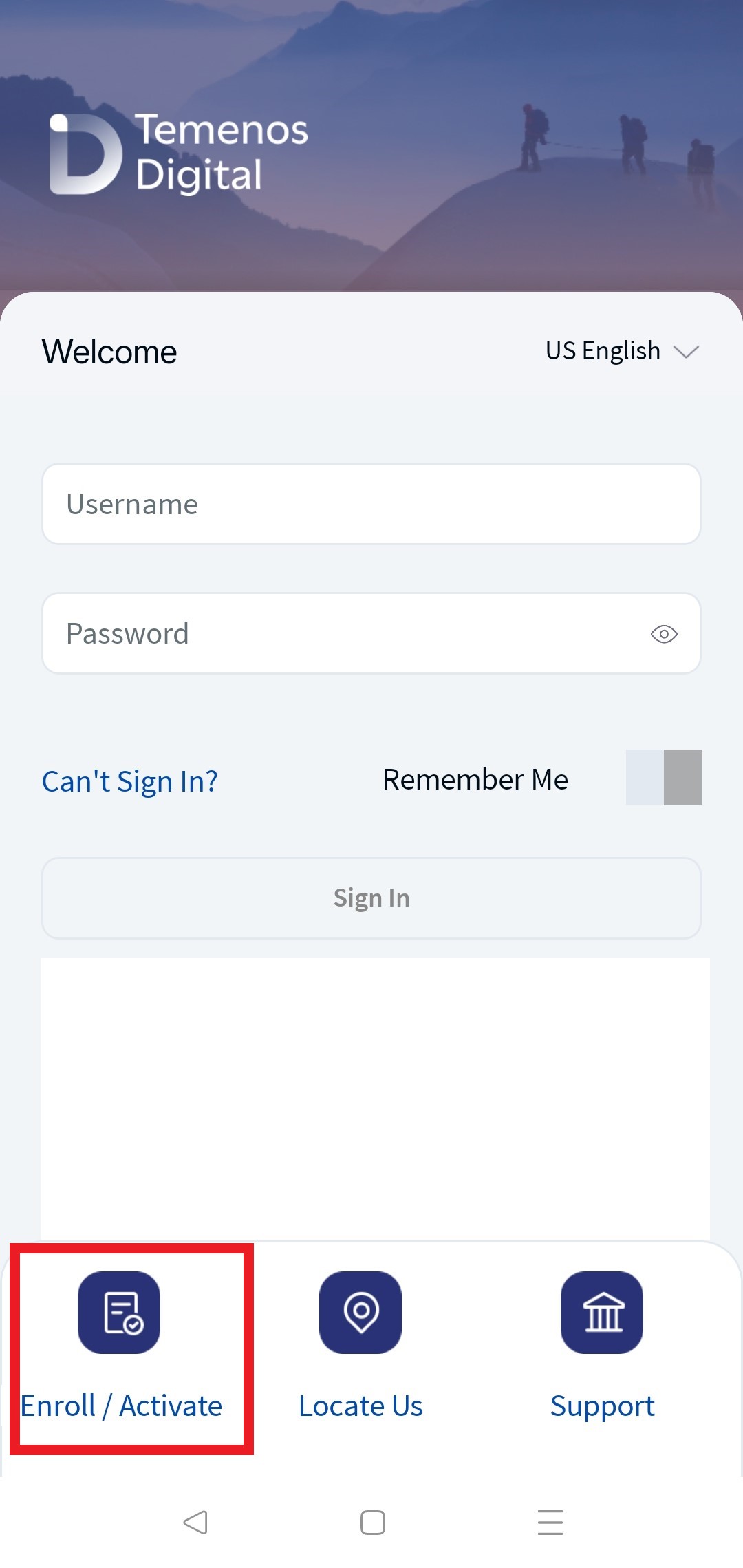Login Screen Login Screen