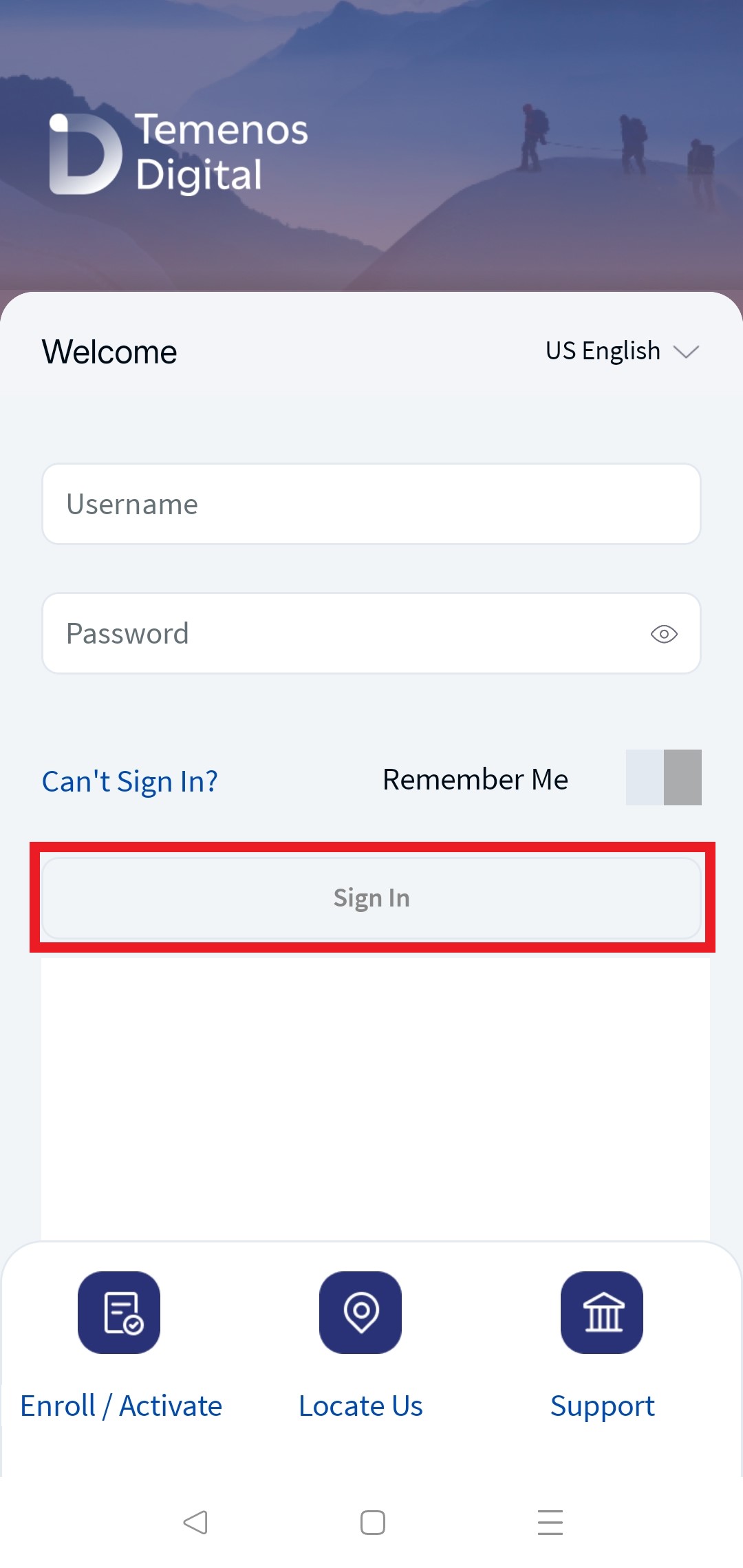 Mobile Signin Mobile Signin