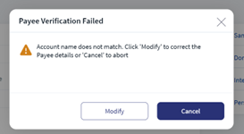 Payee Verification - Existing Beneficiary Payee Verification - Existing Beneficiary