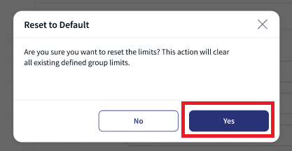 restet to default