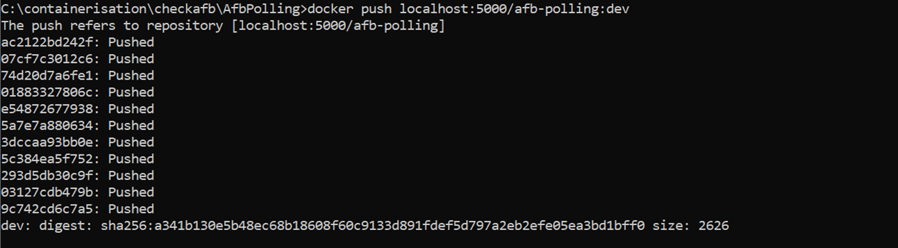 Docker push images