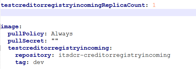 Values Yaml updates Values Yaml updates