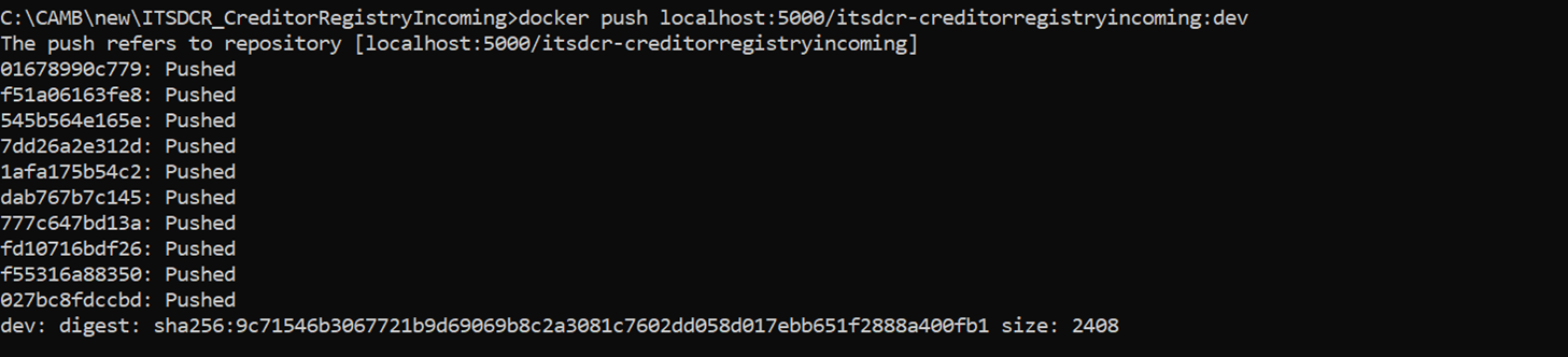 Docker push images Docker push images