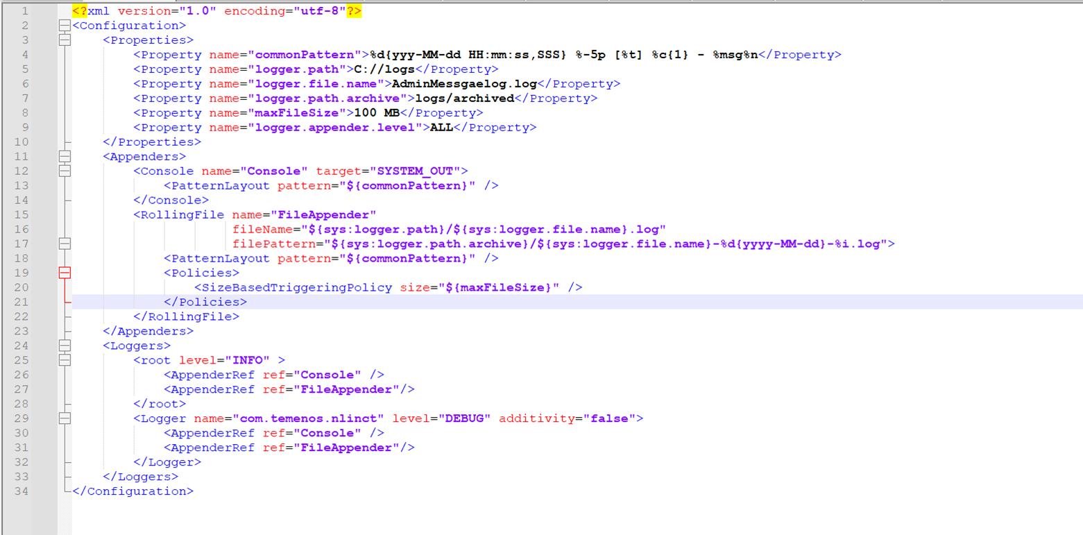 Log Configurations Log Configurations