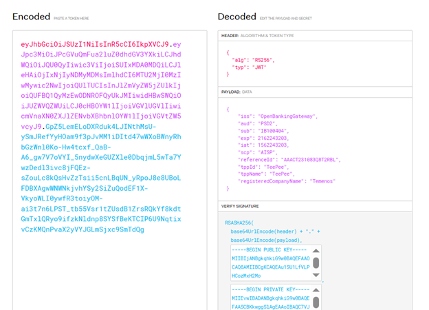Encode and Decode Token