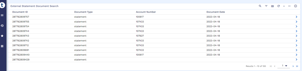ENQ EXTERNAL.DMS.STMT.DOCUMENT.SEARCH ENQ EXTERNAL.DMS.STMT.DOCUMENT.SEARCH