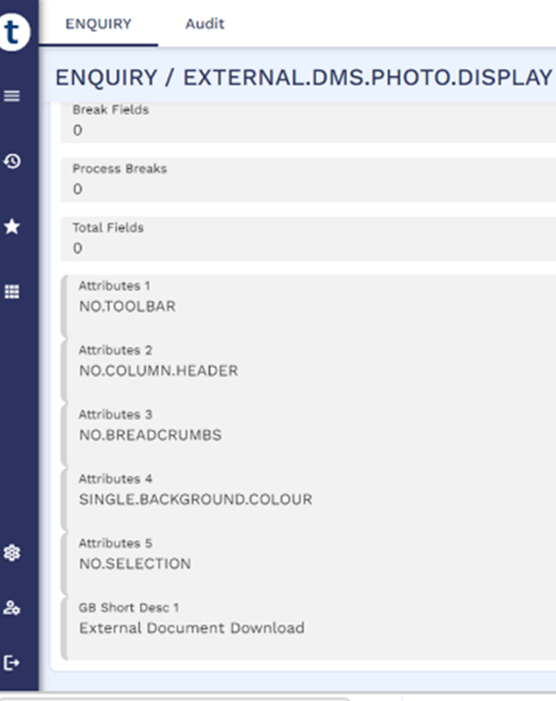 ENQUIRY I EXTERNAL.DMS.PHOTO.DISPLAY ENQUIRY I EXTERNAL.DMS.PHOTO.DISPLAY