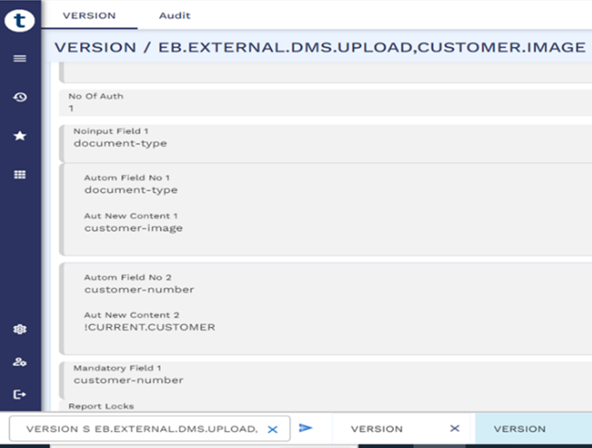 VERSION I EB.EXTERNAL.DMS.UPLOAD,CUSTOMER.IMAGE VERSION I EB.EXTERNAL.DMS.UPLOAD,CUSTOMER.IMAGE